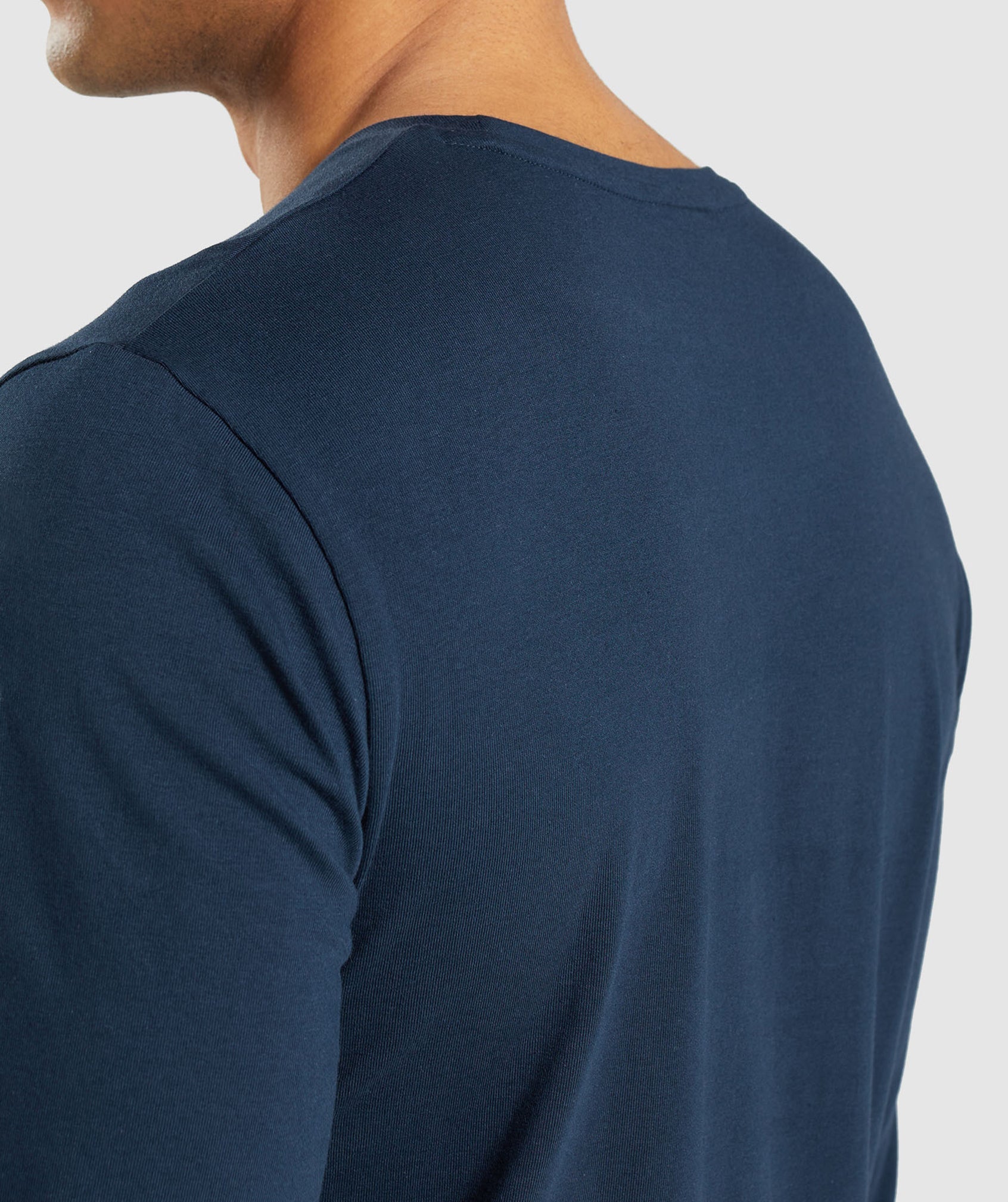 Essential Long Sleeve T-Shirt in Navy - view 5