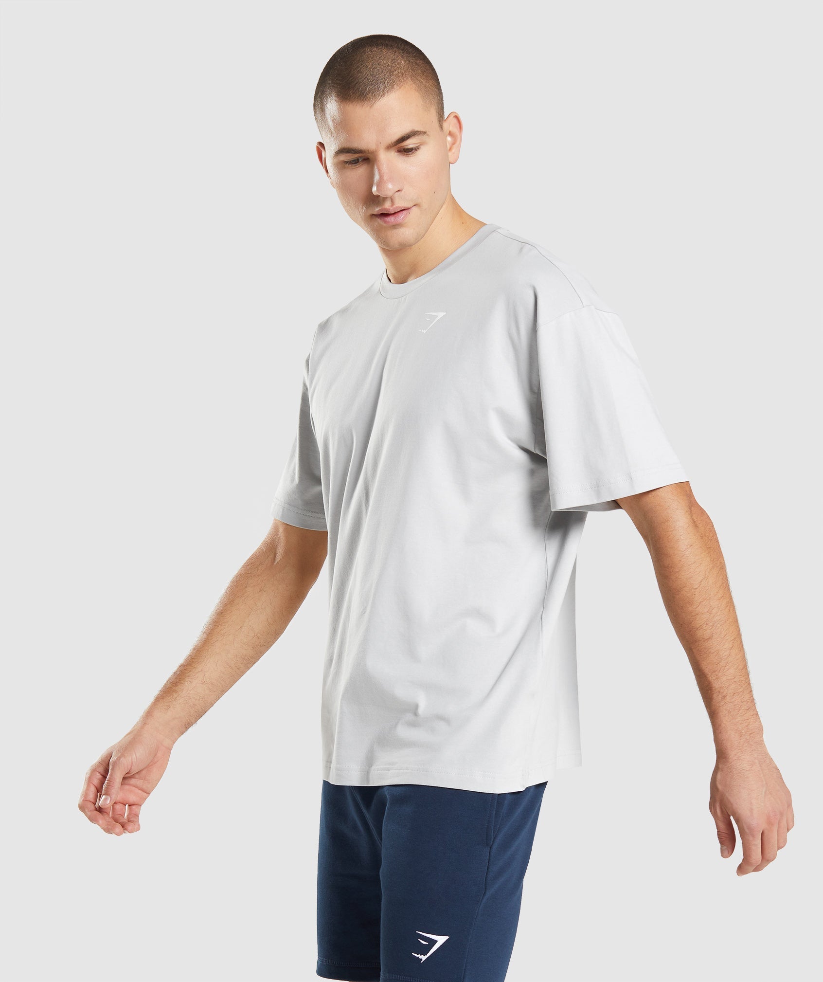 Essential Oversized T-Shirt in Light Grey - view 3