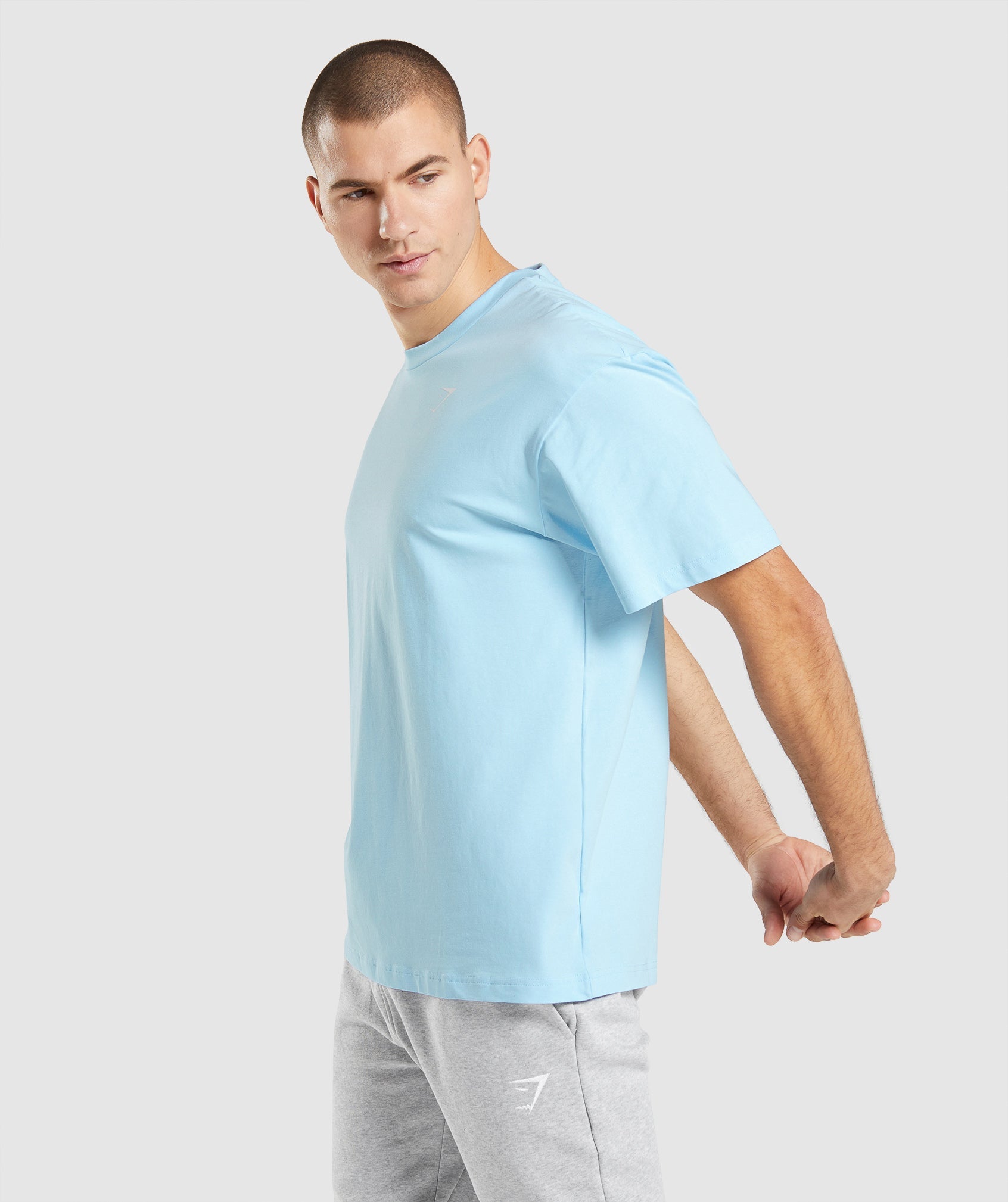Essential Oversized T-Shirt in Linen Blue - view 3