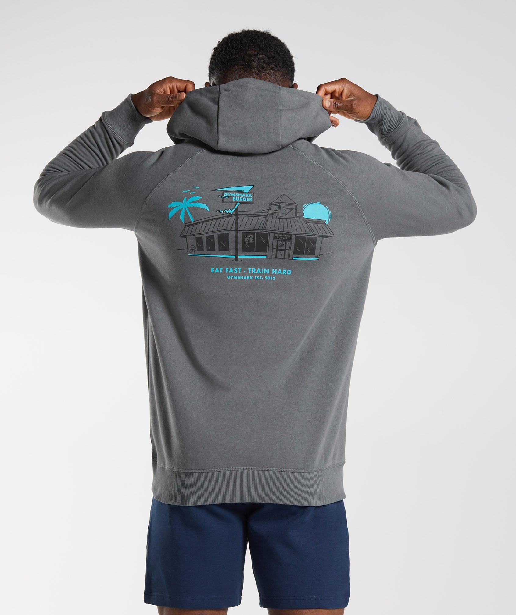 Diner Hoodie in Charcoal - view 1