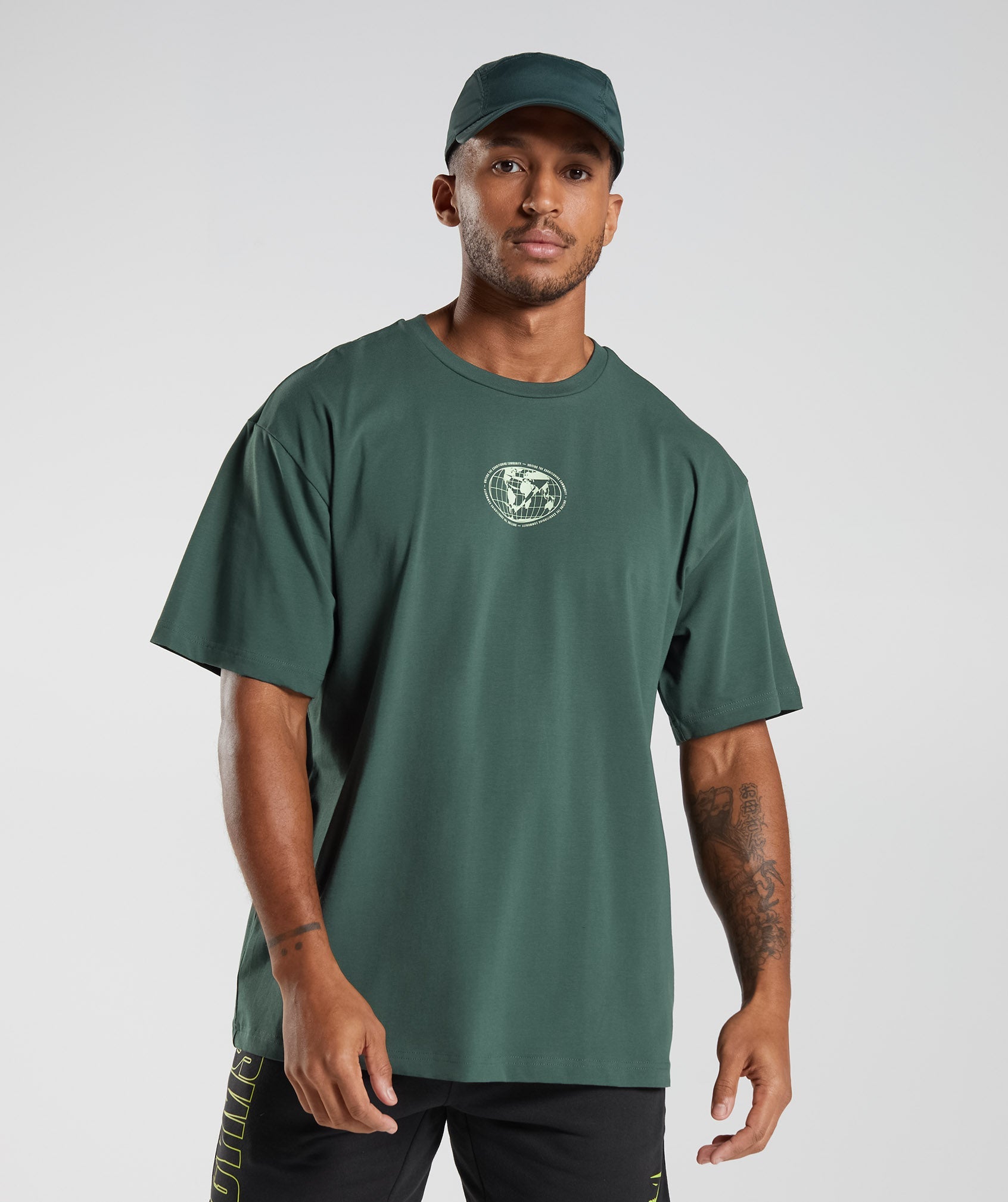 Recovery Graphic T-Shirt in Obsidian Green - view 3