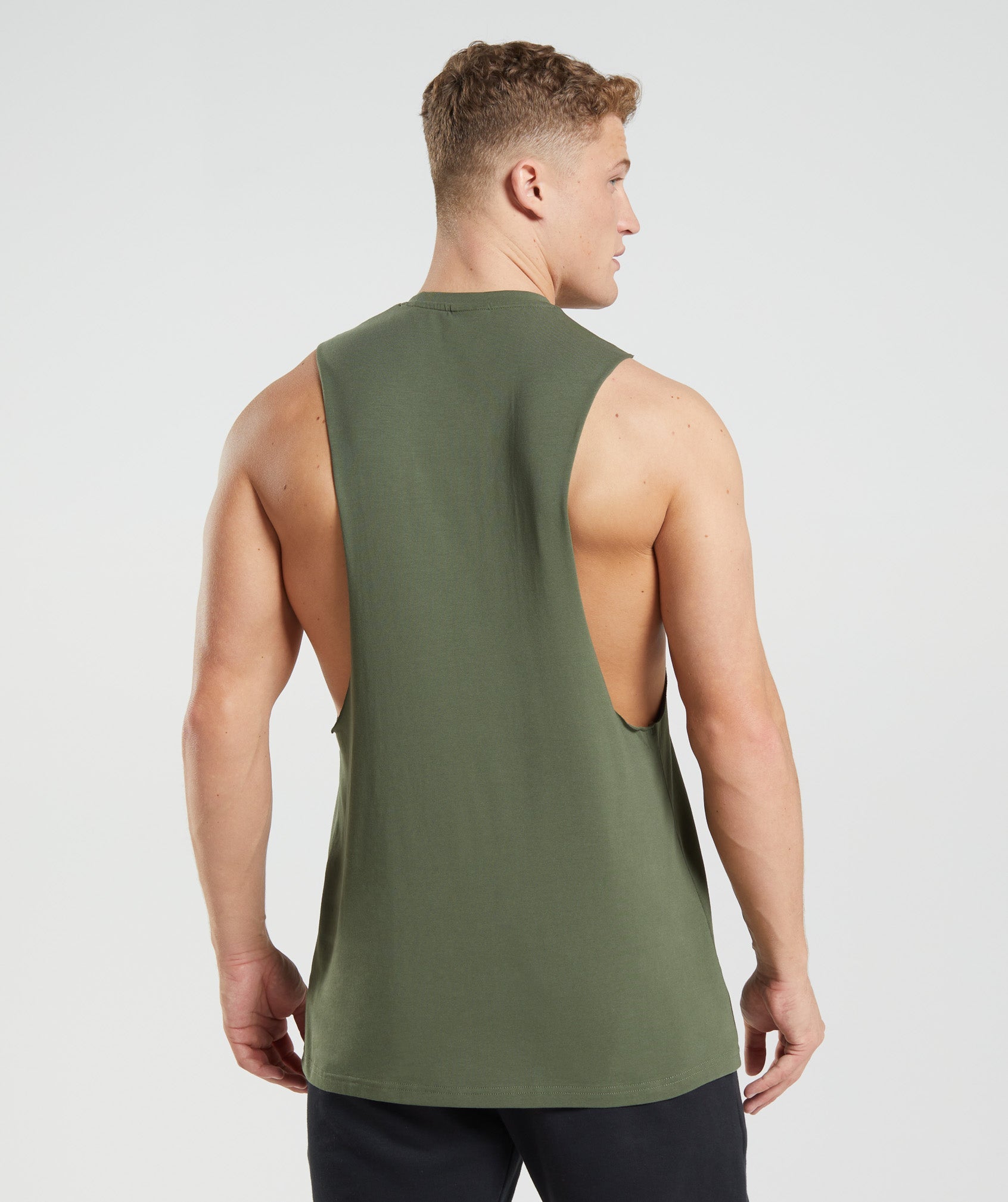 Leg Day Drop Arm Tank in Core Olive - view 2