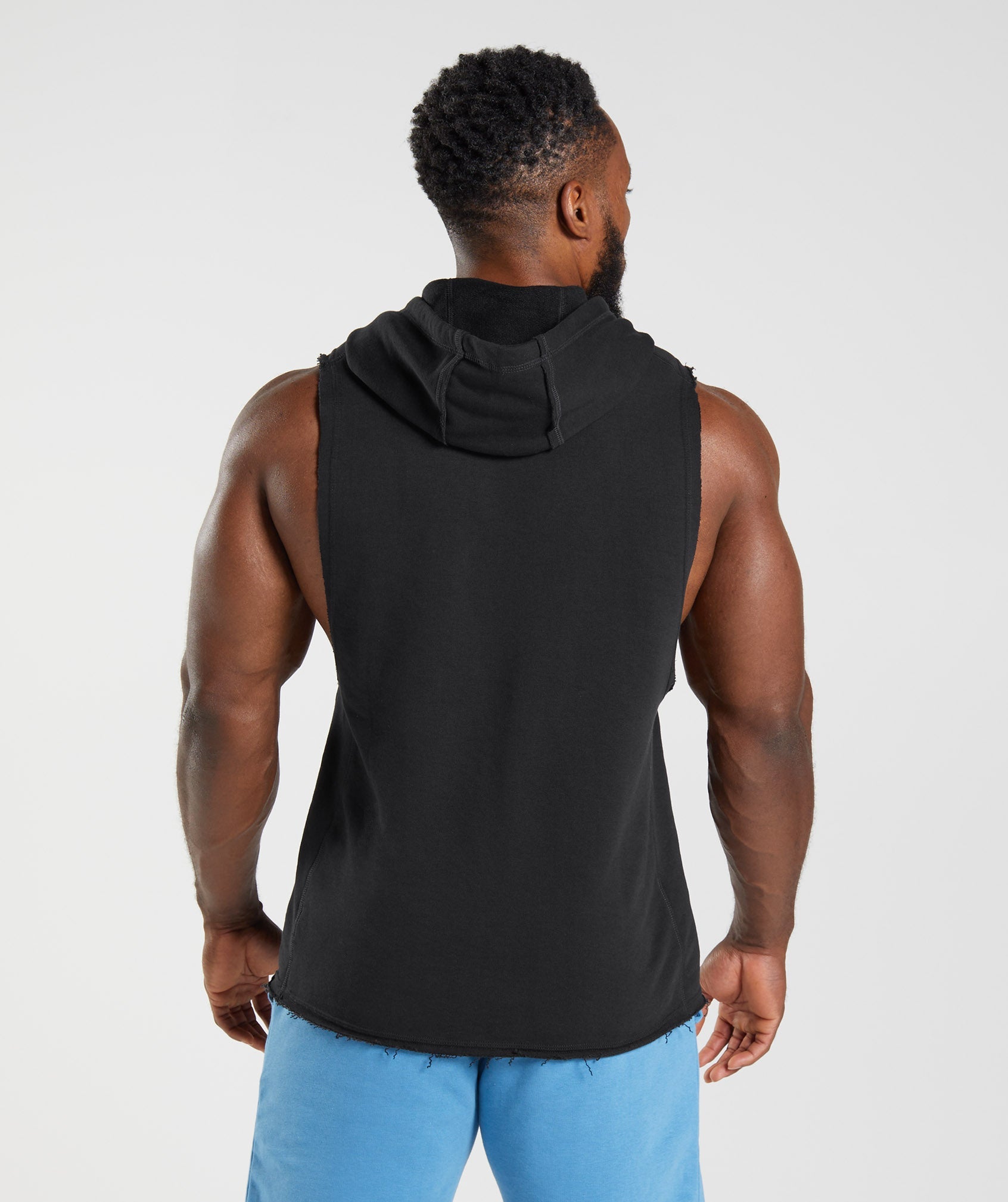 Legacy Drop Arm Hoodie in Black