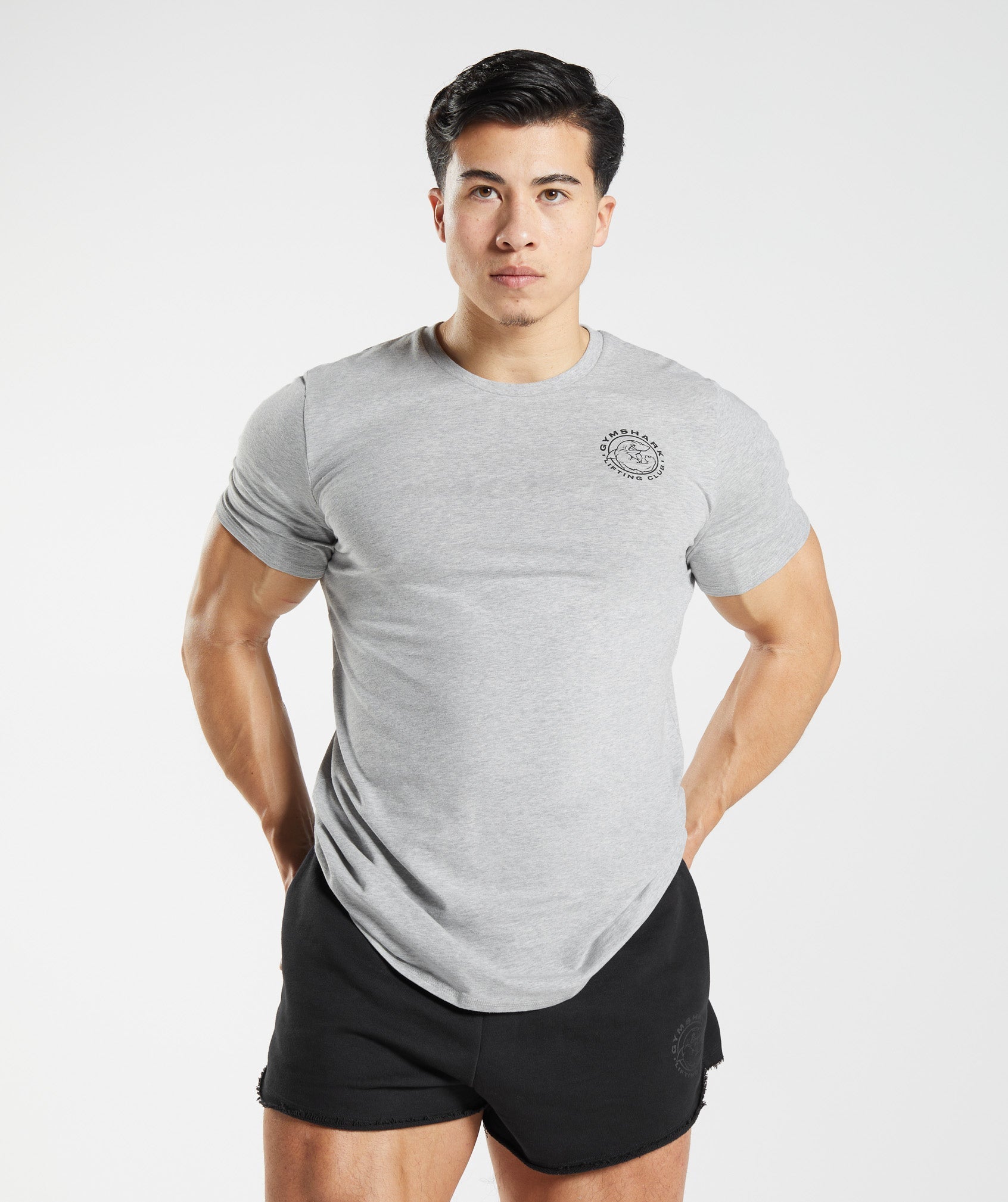 Legacy T-Shirt in Light Grey Marl - view 2