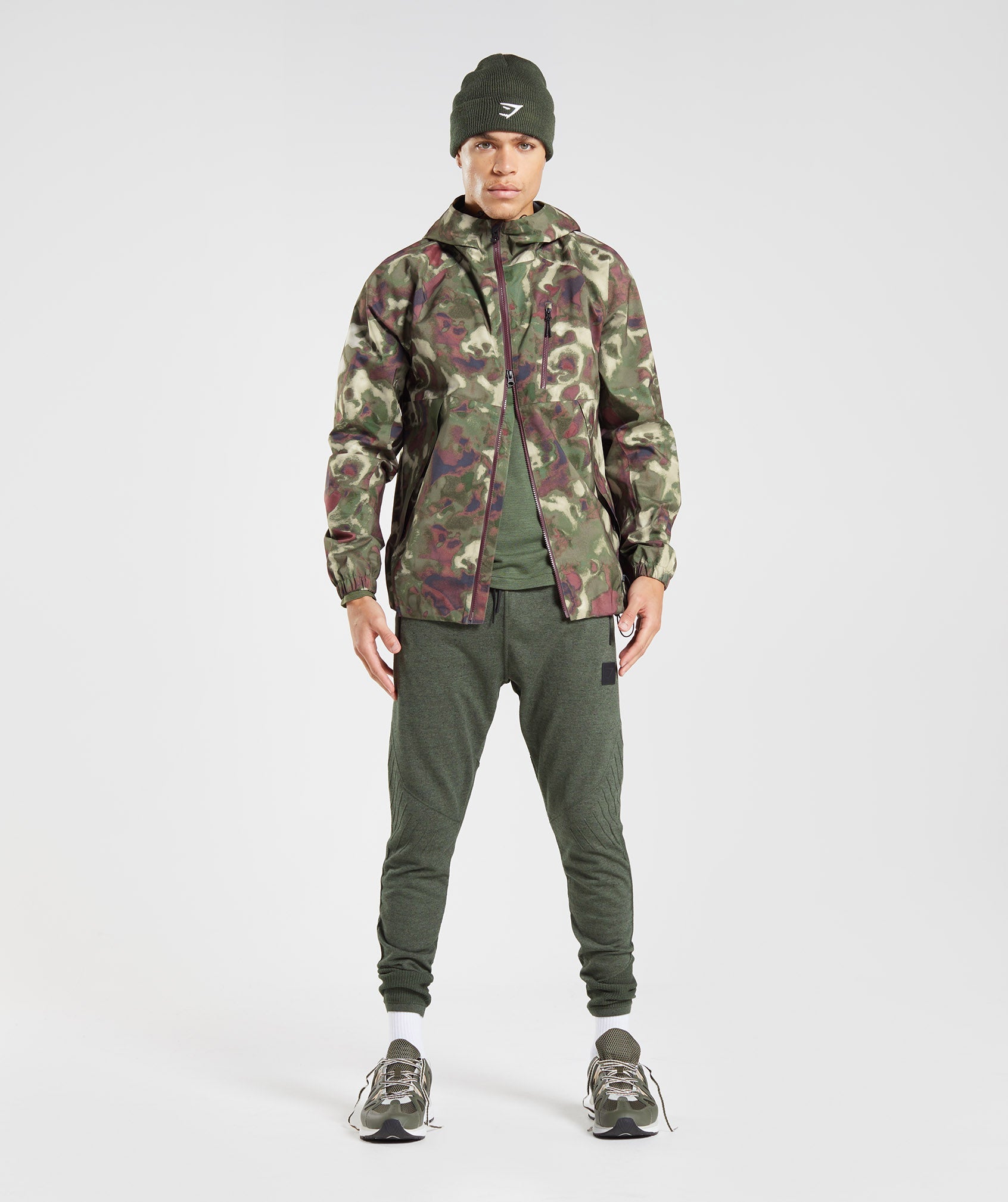Retake Knit Joggers in Moss Olive Marl - view 4