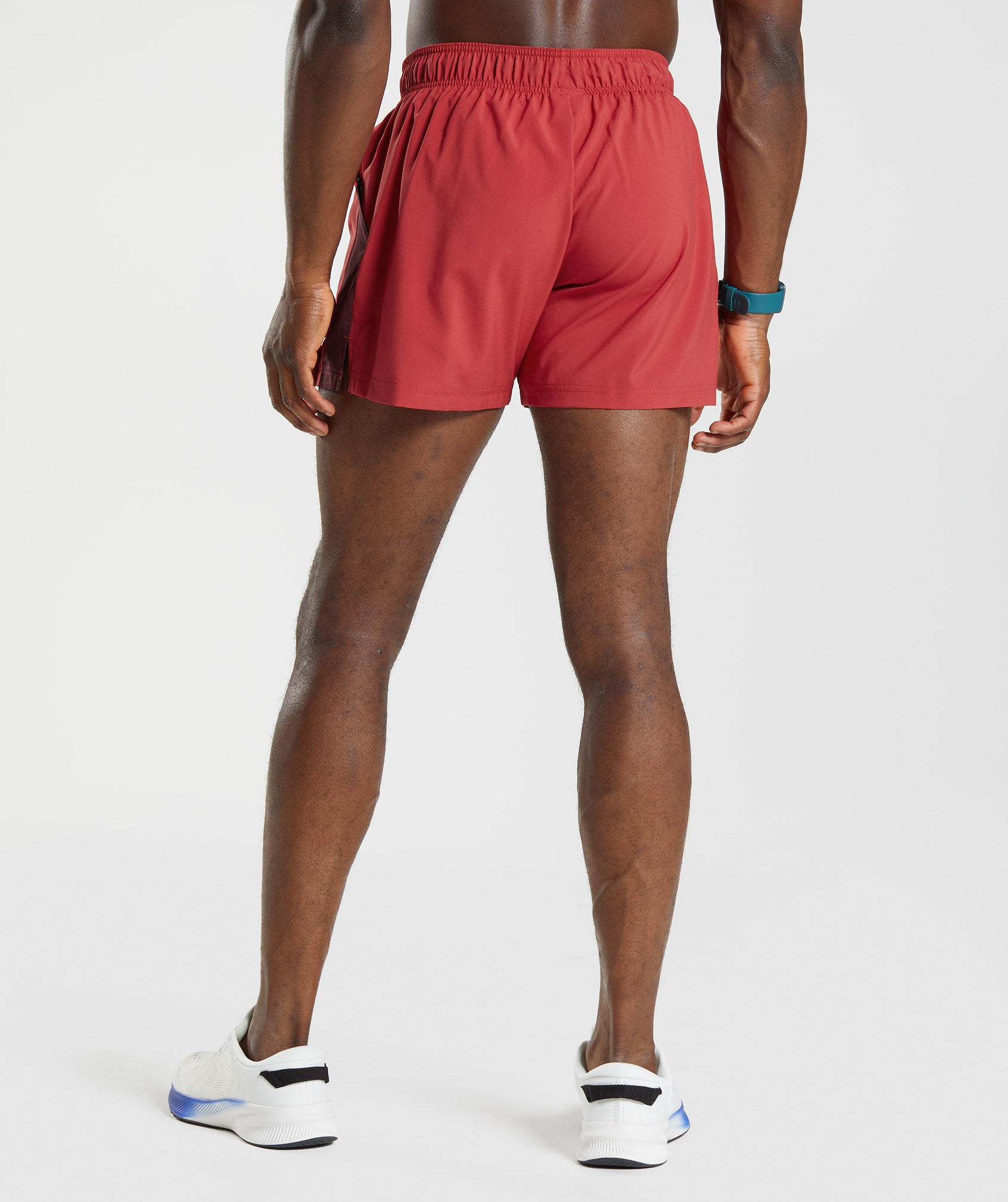 Sport 5" Shorts in Salsa Red/ Baked Maroon - view 2