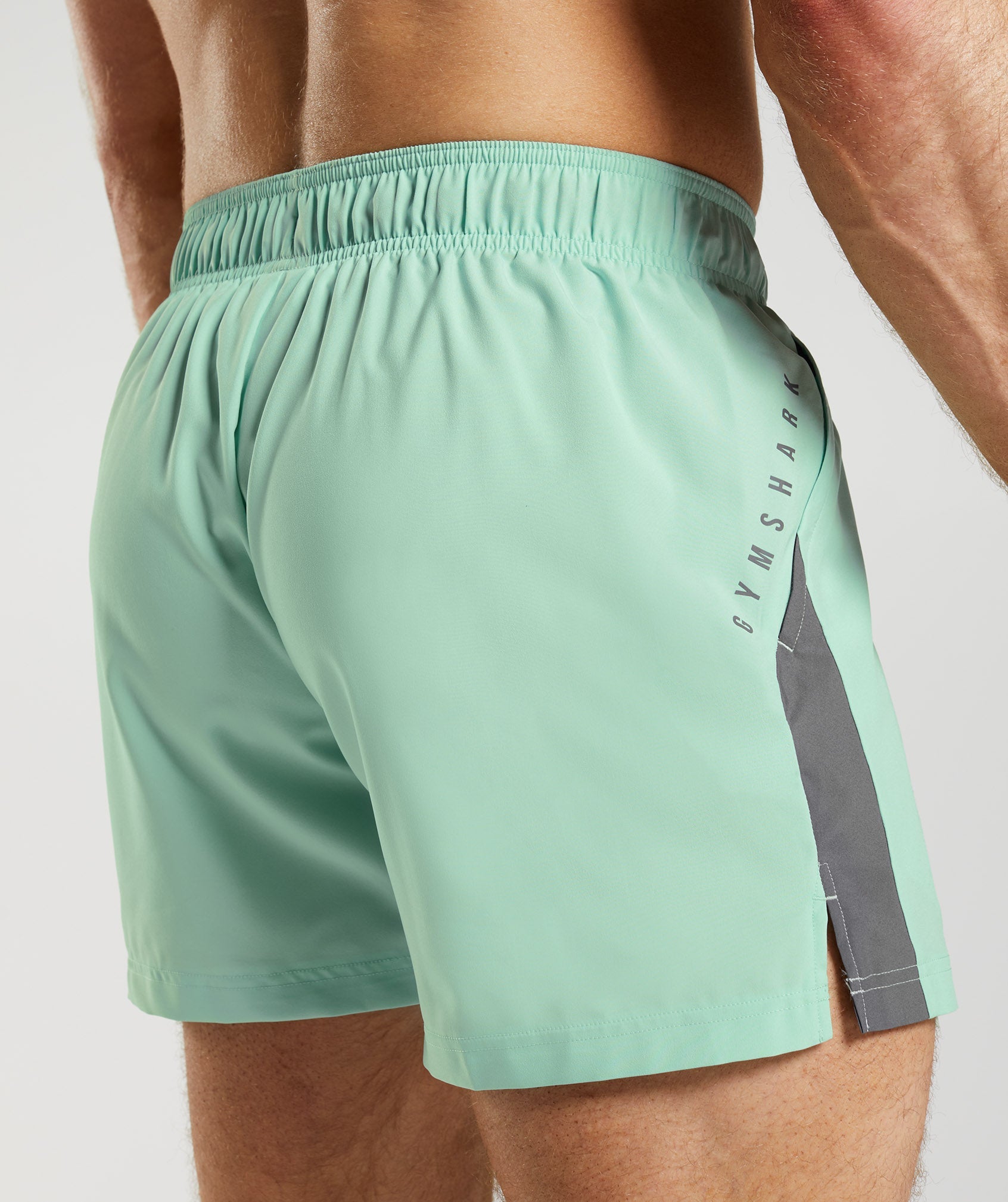 Sport 5" Shorts in Pastel Green/Silhouette Grey - view 6