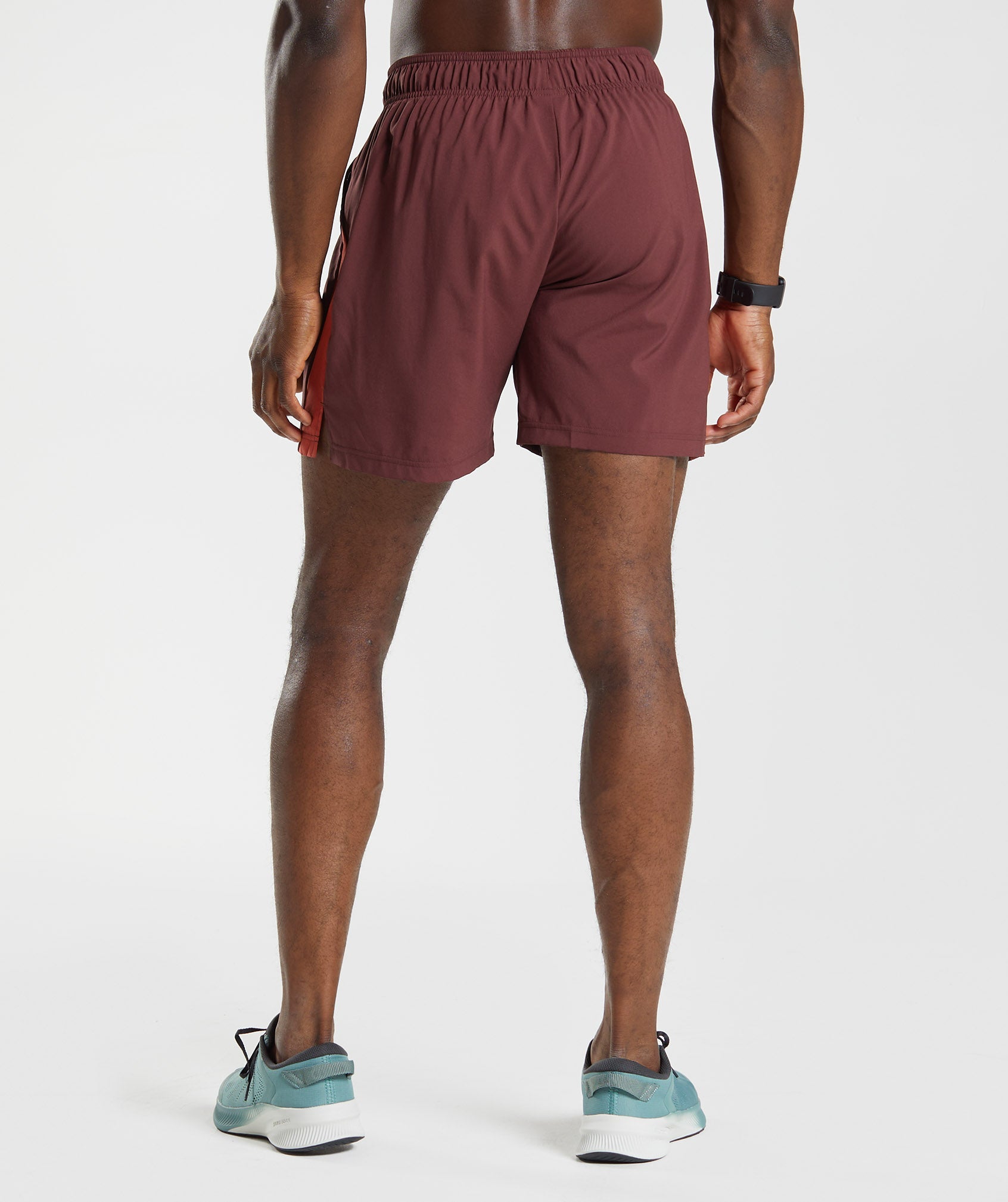 Sport Shorts in Baked Maroon/Salsa Red - view 2