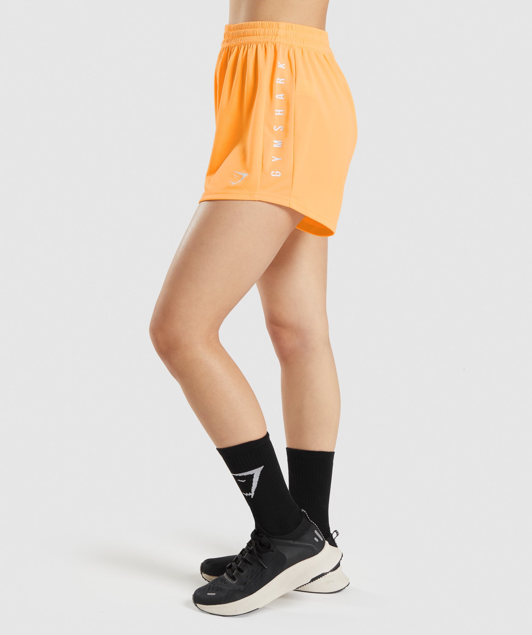 Sport Loose Shorts in Apricot Orange - view 3
