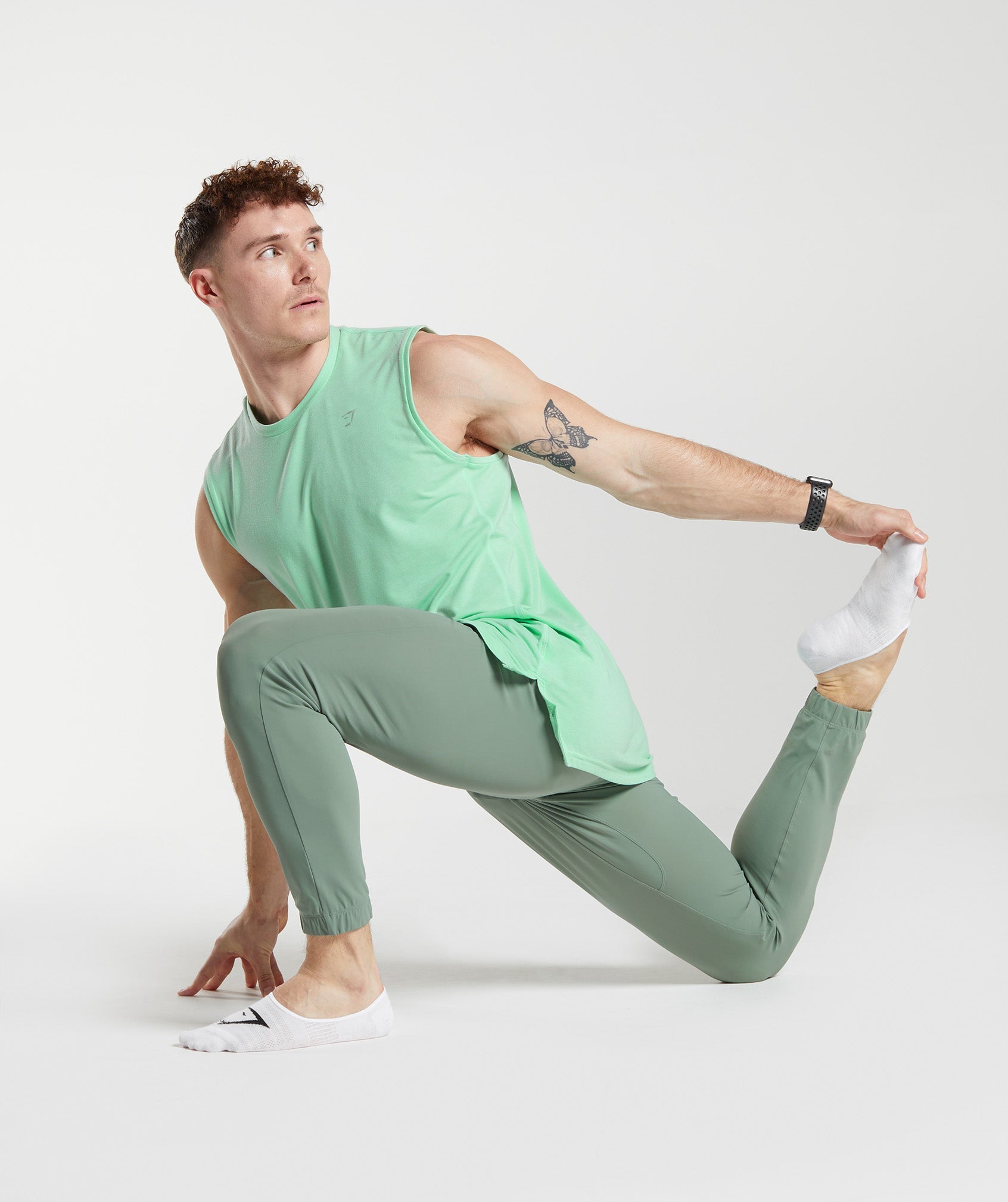Studio Joggers in Willow Green - view 4