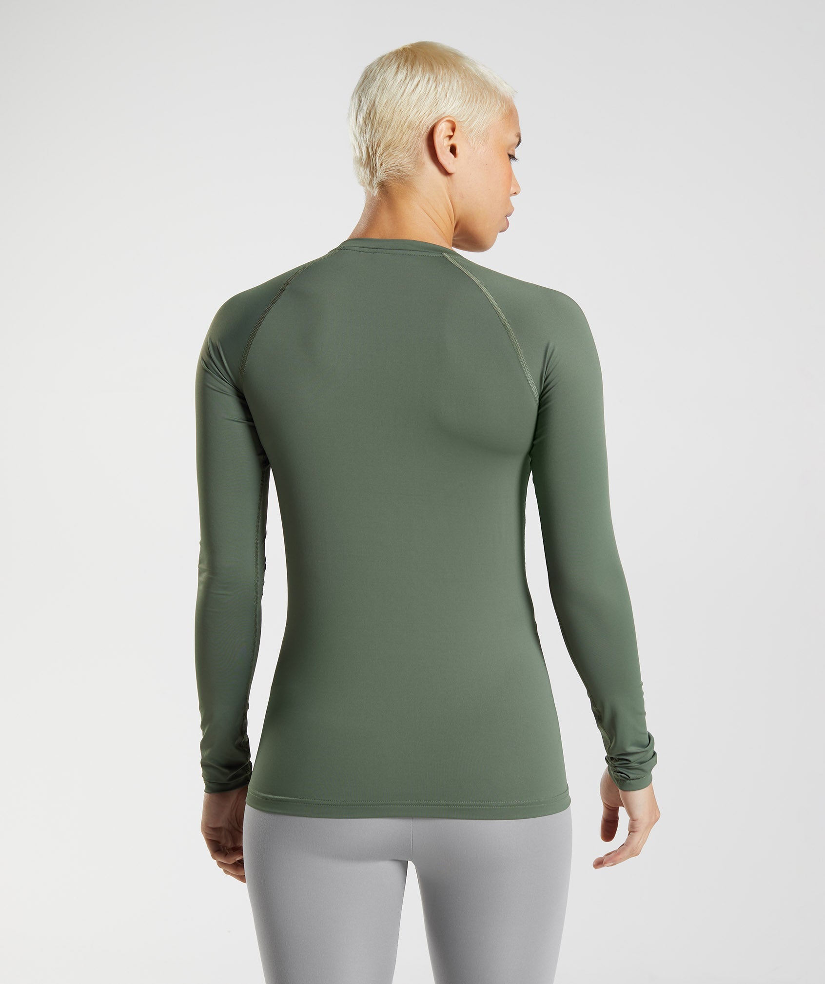 Training Baselayer Long Sleeve Top in Core Olive - view 2