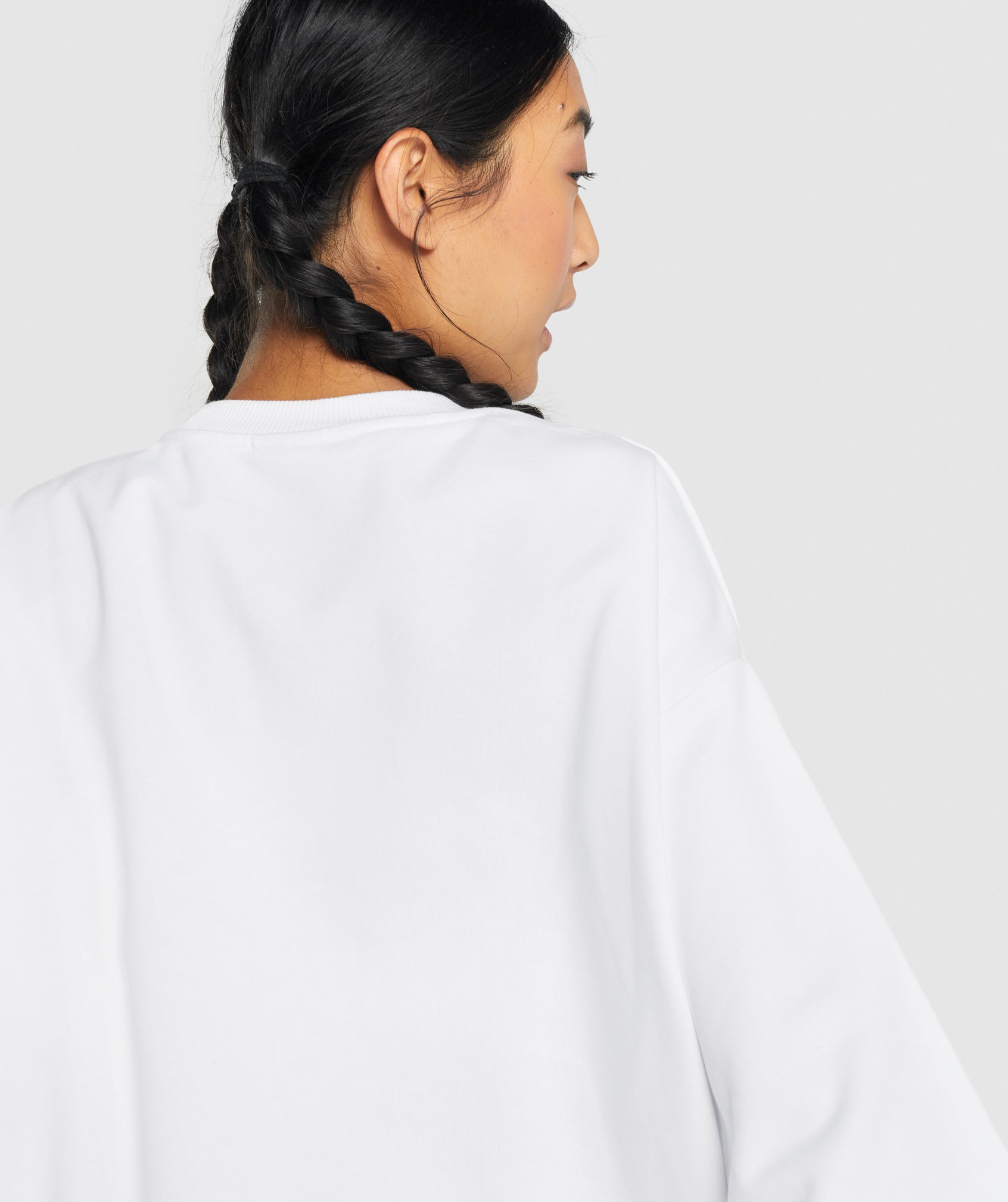 Training Oversized Sweatshirt in White - view 6