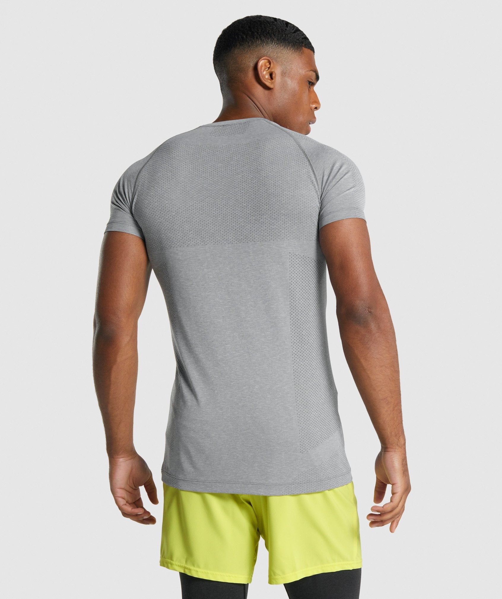 Vital Light Seamless T-Shirt in Charcoal Marl - view 2