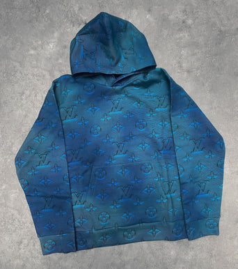 Louis Vuitton - Monogram Gradient Hoodie - Bleu Ciel - Men - Size: XXL - Luxury