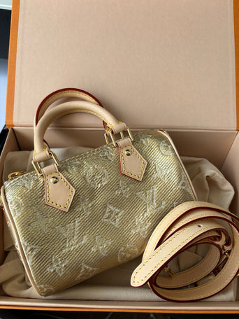 Louis Vuitton Pre-Loved By Virgil Abloh Chalk Nano bag for Women - Brown in  KSA
