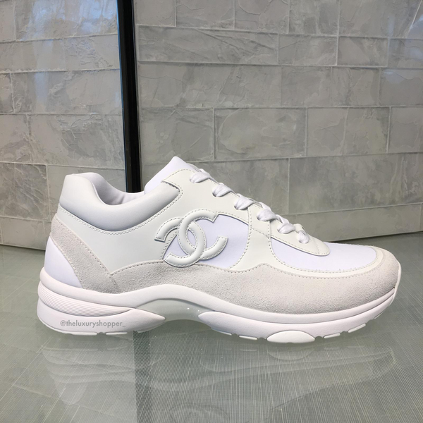 chanel trainers women white