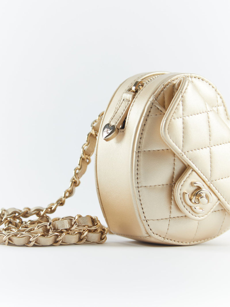 Chanel Heart Bag Gold (Belt Bag) – The Luxury Shopper