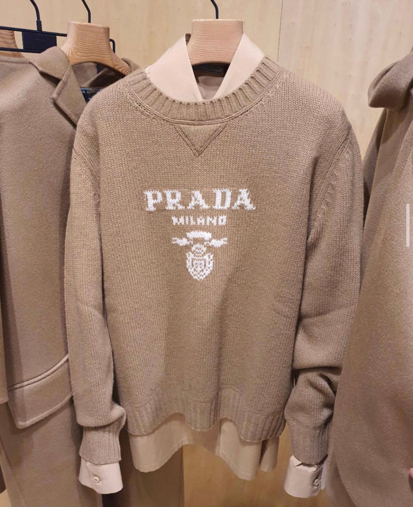 prada logo jumper