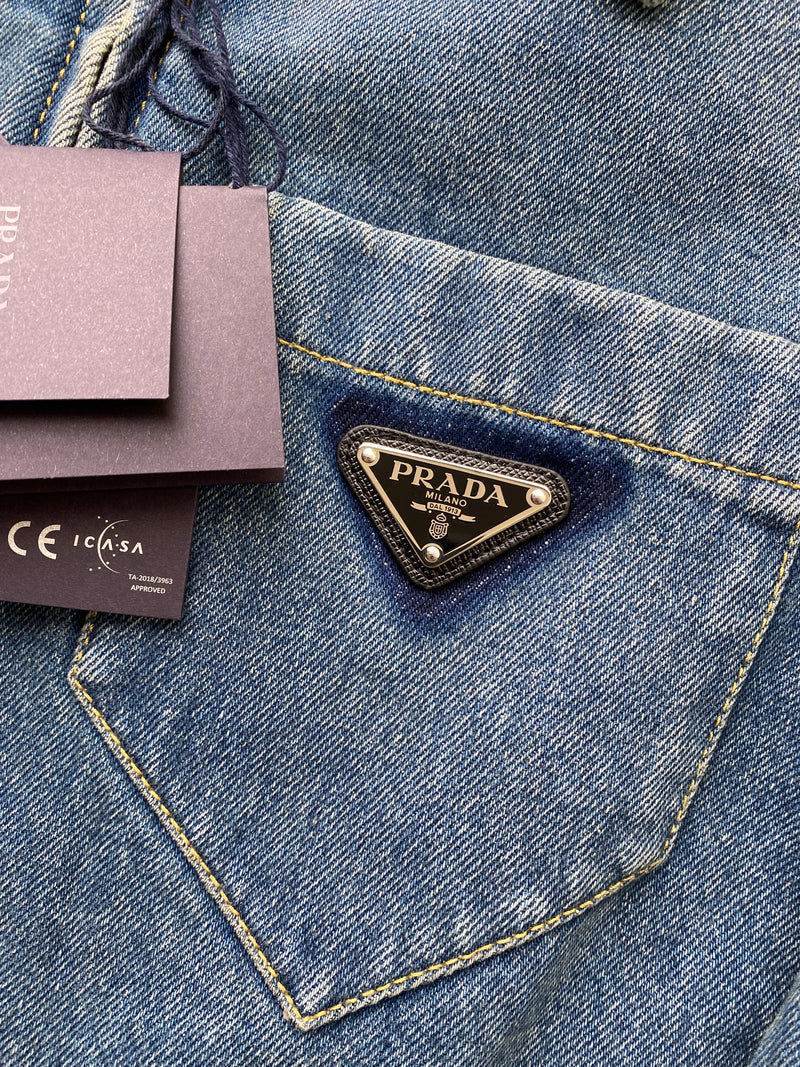 Prada Cropped Organic Denim Jacket – The Luxury Shopper