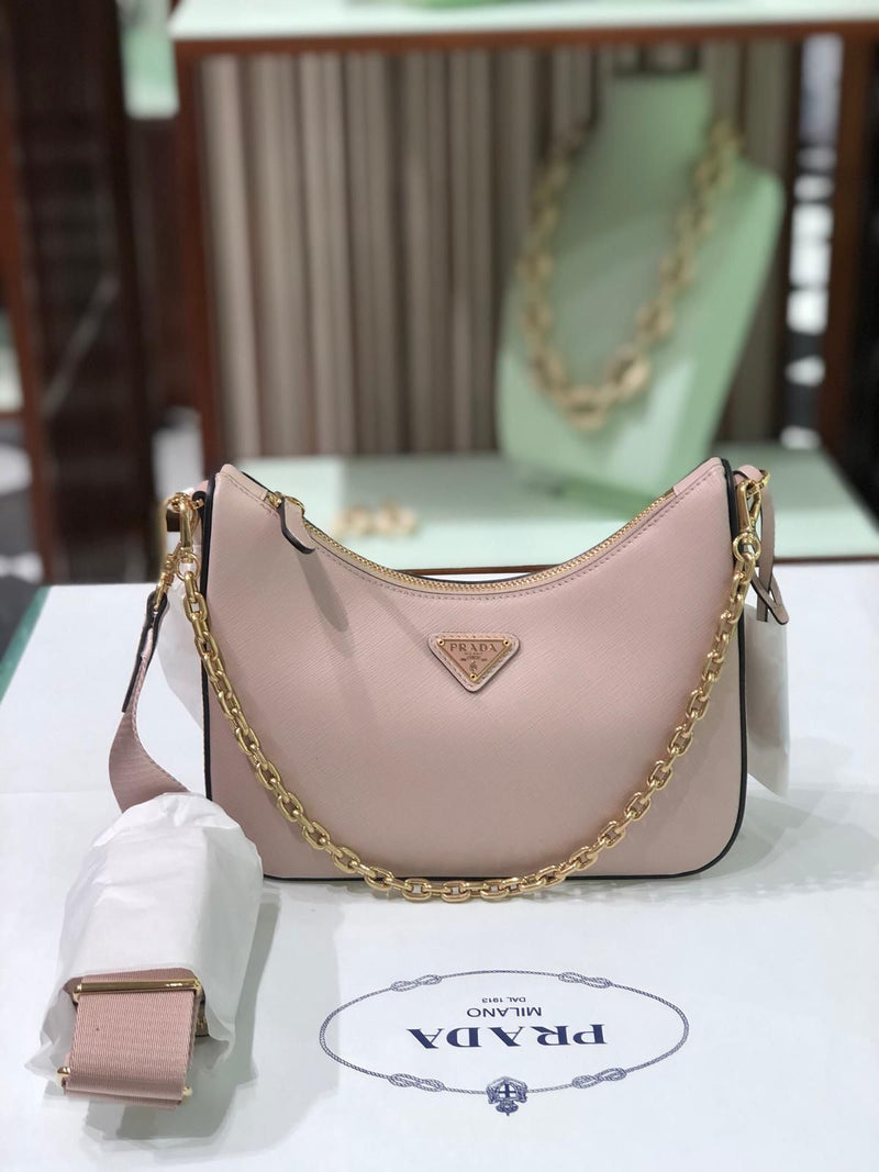 Prada Re-Edition 2005 Saffiano Leather Bag (Water Lily) Light Pink – The  Luxury Shopper