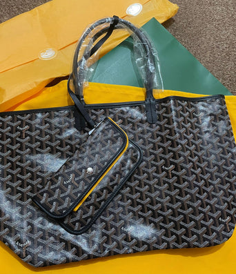 Goyard Saint Louis Claire-voie Pm Bag Turquoise in Gray