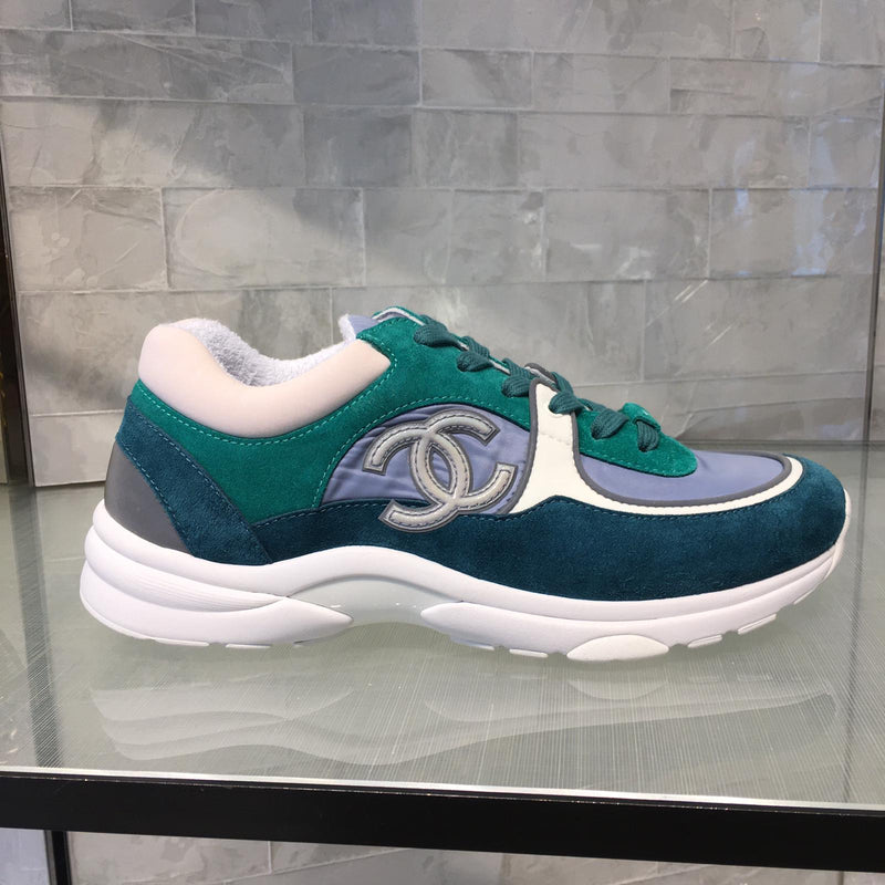 green chanel sneakers