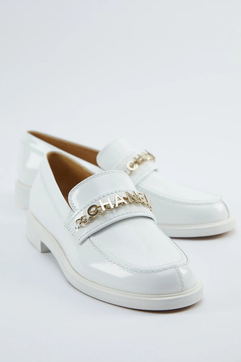 Chanel Shiny Patent Calfskin Loafers White – The Luxury Shopper