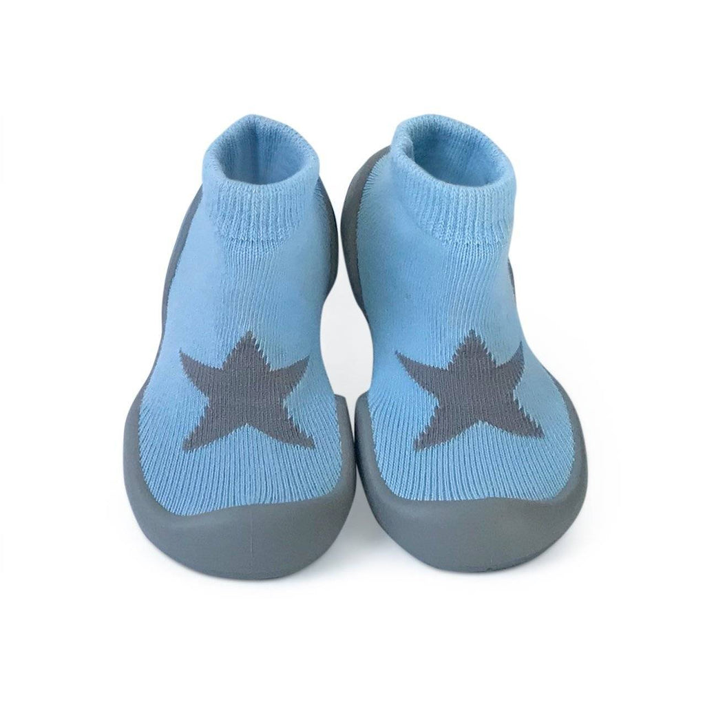 blue sock shoes