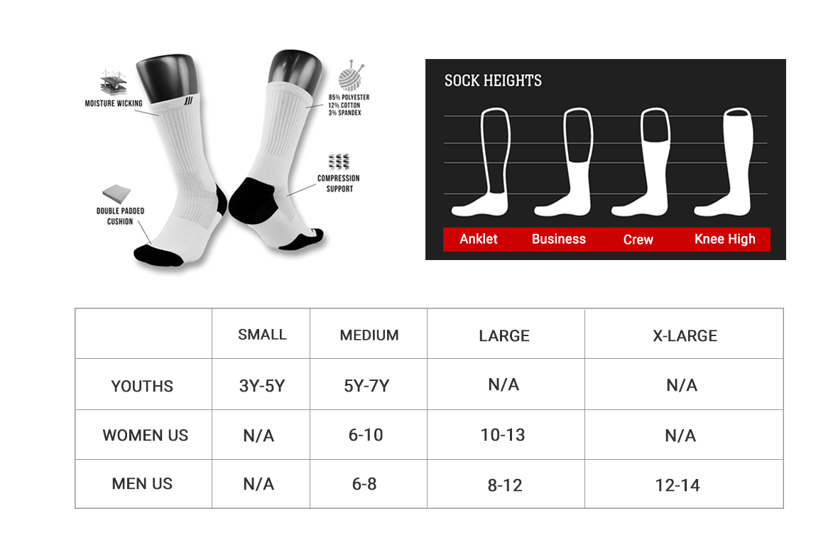 Prosocks Sizing