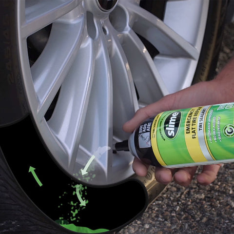 Slime Thru-Core Emergency Tire Repair Sealant
