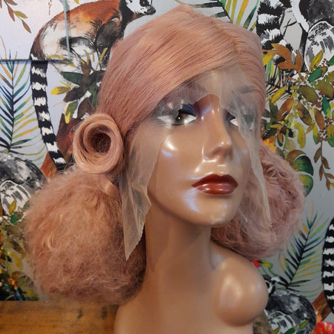 pink wig