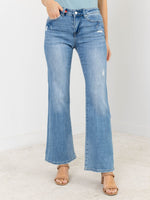 MICA Gallimard Mid Rise Dart Detail FlareDenim jeans