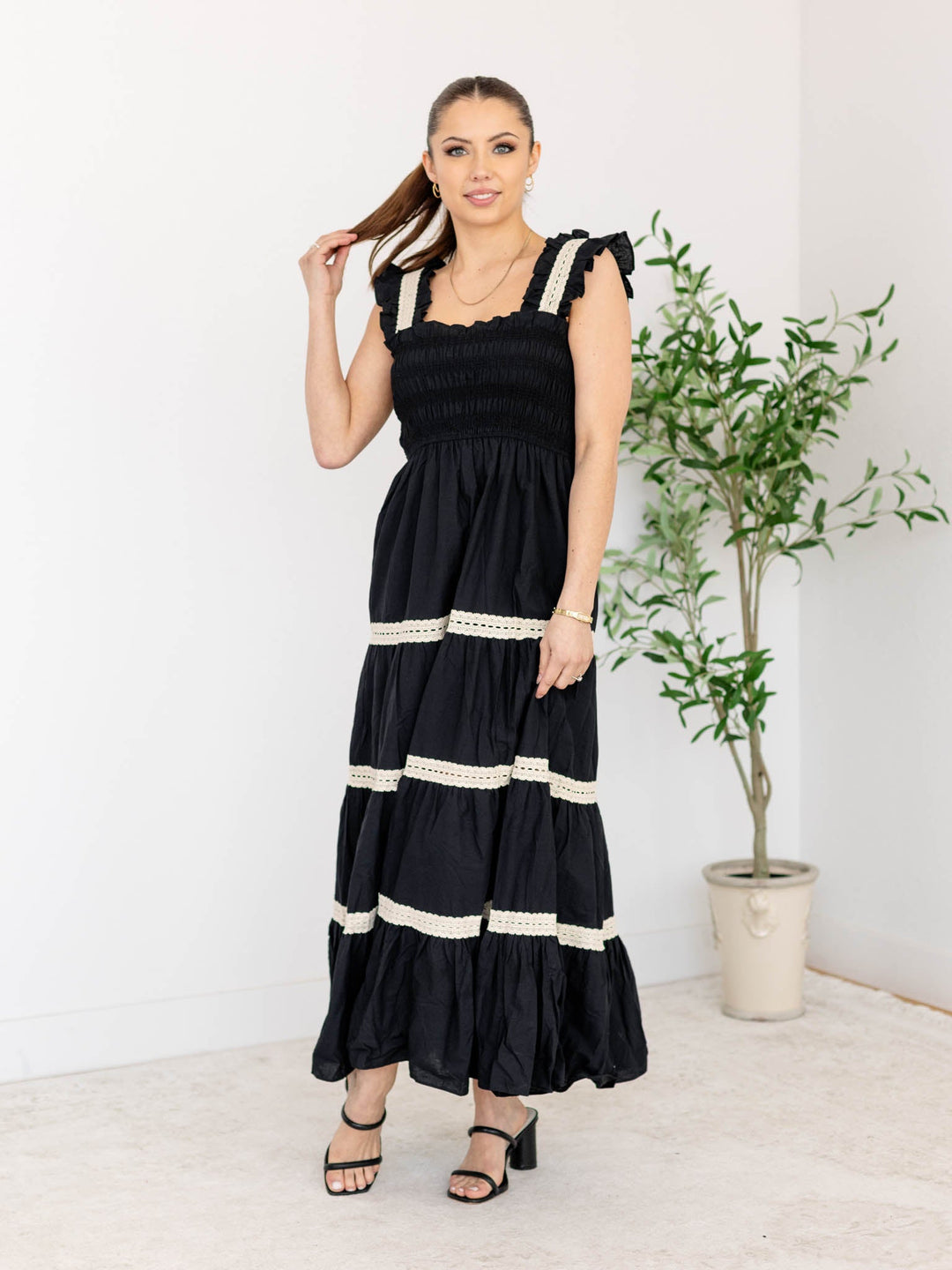 PINCH Sleeveless Tiered Maxi DressDress