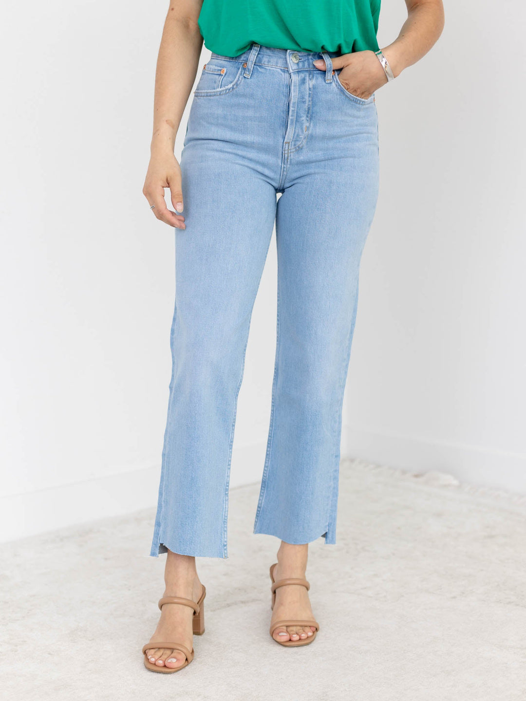 Rails Blue Mist Topanga CropDenim jeans