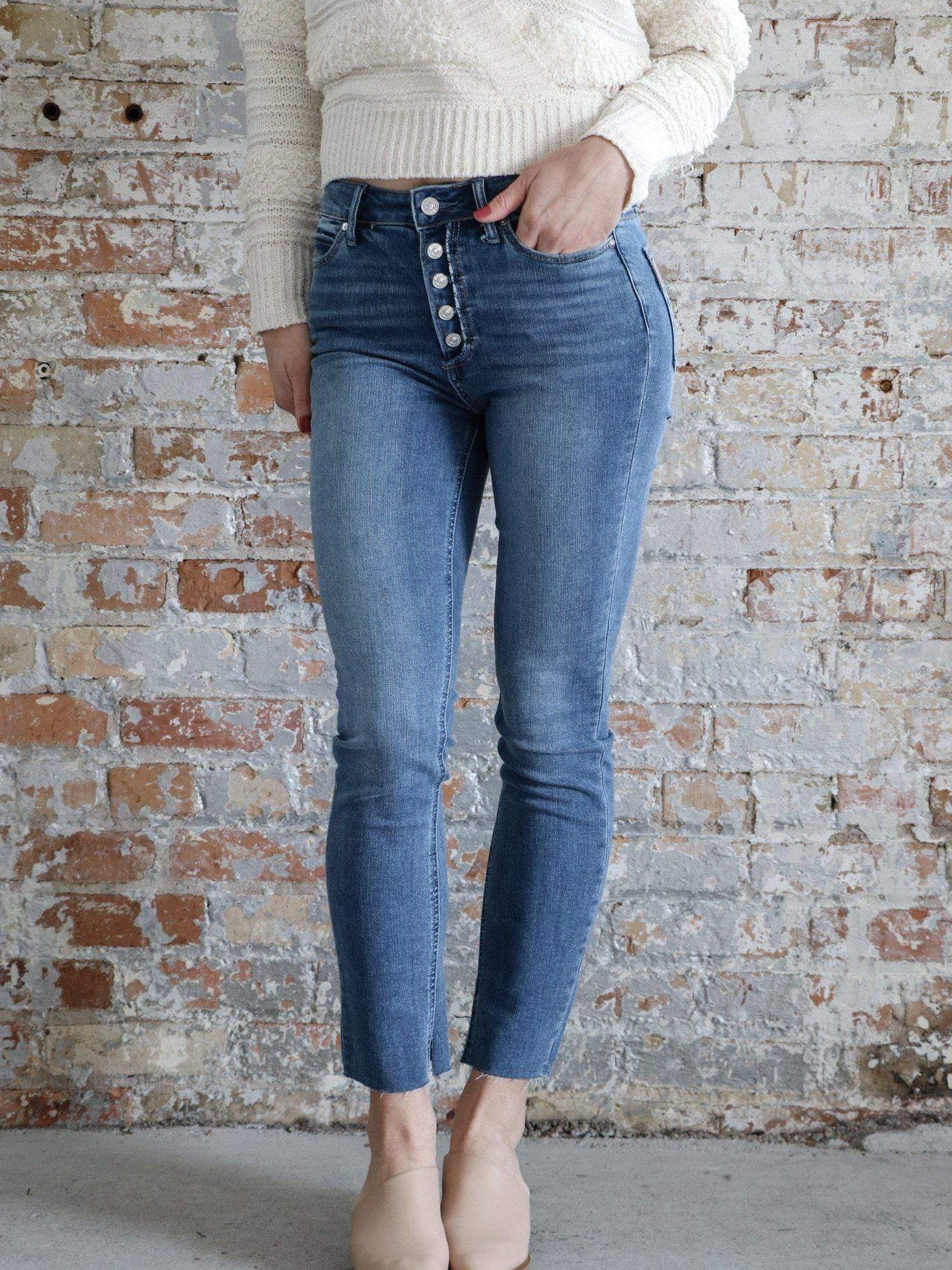 paige button fly jeans