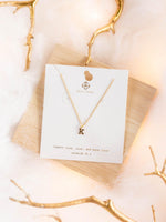 Brenda Grands-Brenda Grands Dainty Love Initial Necklace - Leela and Lavender