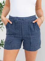 Democracy Skyrise Double Button Pleat Fray ShortDenim Shorts/Skirts