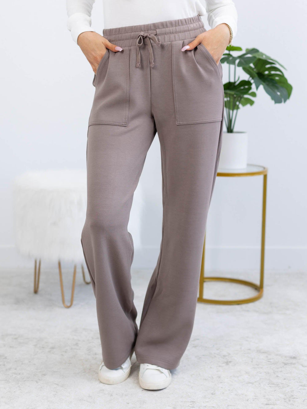 Rae Mode-Double Luxe Straight Leg Lounge Pant - Leela and Lavender