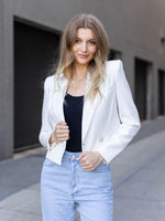 Generation Love-Generation Love Clara Cropped Blazer - Leela and Lavender