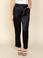 Generation Love-Generation Love Portia Satin High Waisted Ankle Pant - Leela and Lavender