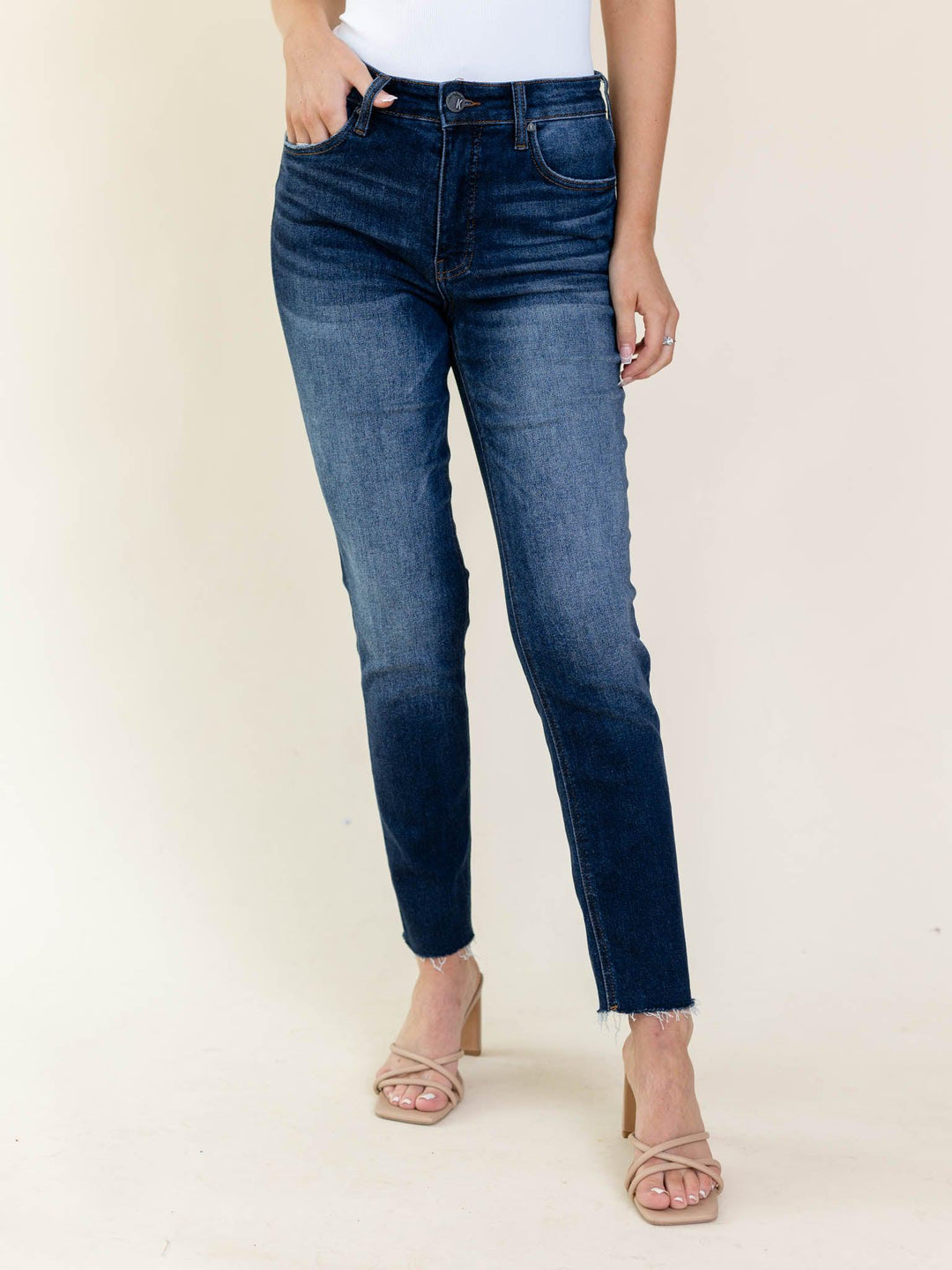 Rachael High Rise Fab Ab Mom Jeans, Long Inseam, Management
