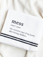 Tableau-Mess Dishtowel - Leela and Lavender