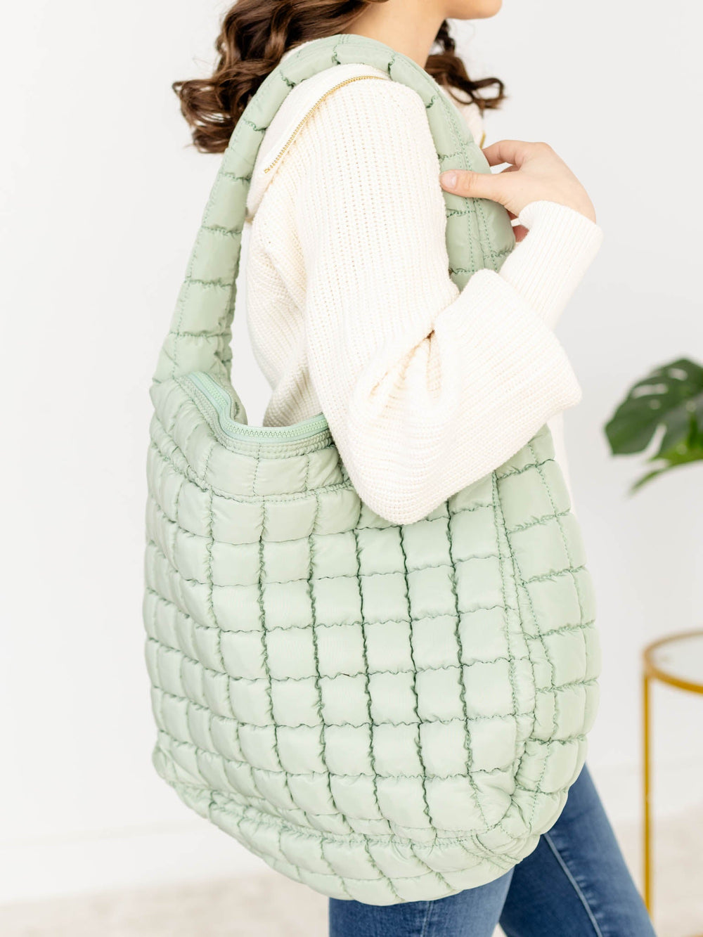 Slouchy Quilted ToteHandbags