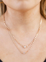 New Prospects-Two Layer Crystal Detail Necklace - Leela and Lavender