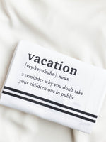 Tableau-Vacation Dishtowel - Leela and Lavender