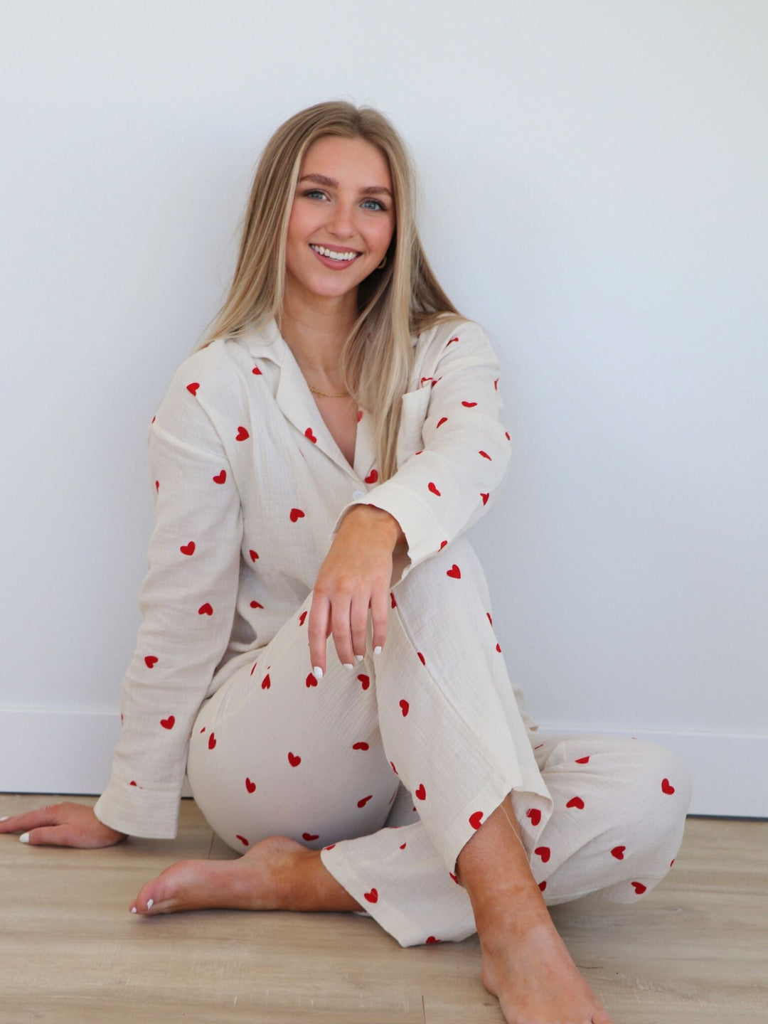 Rosa Clothing-Valentine's Day PJ Set - Leela and Lavender