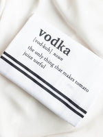 Tableau-Vodka Dishtowel - Leela and Lavender