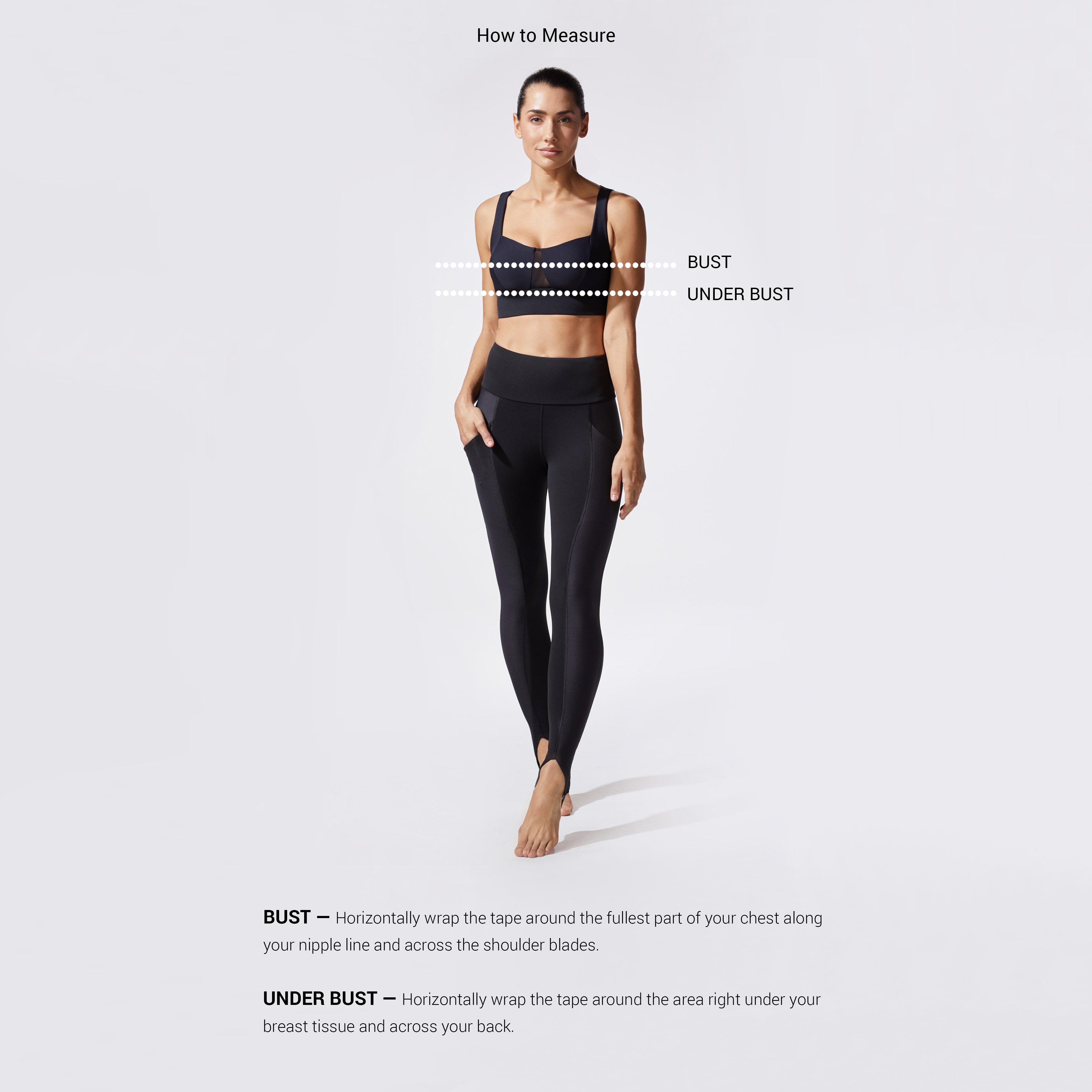 Size guide for the perfect fit  High-fashion activewear brand — MICHI