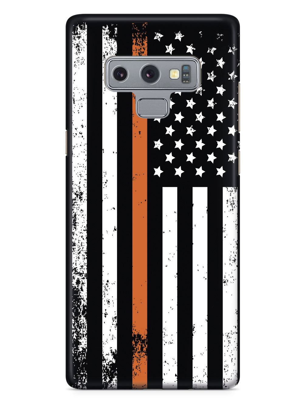 Downward American Flag - Thin Orange Line Case