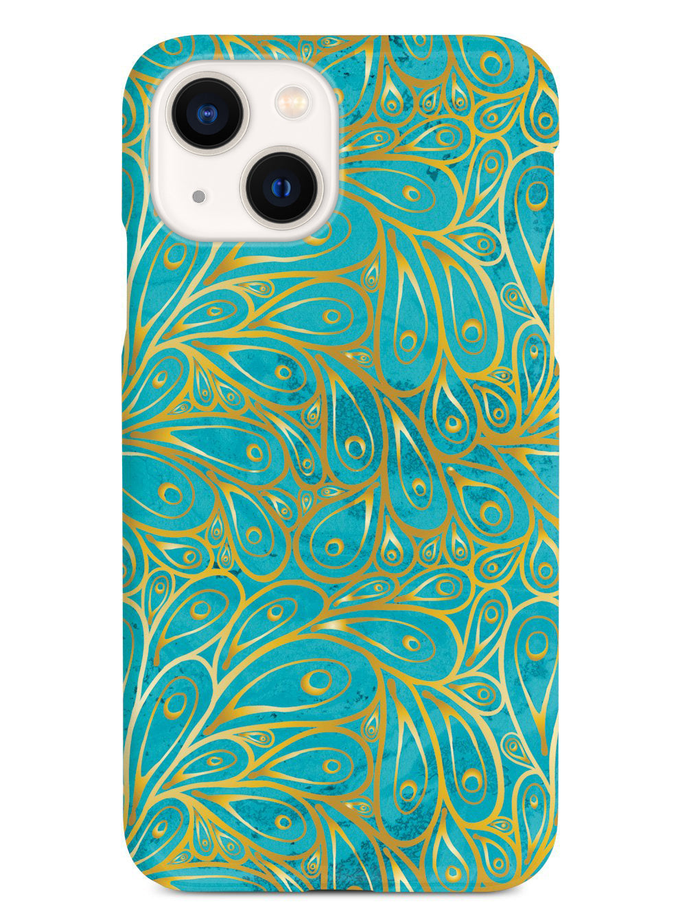 Gold and Turquoise Pattern Case